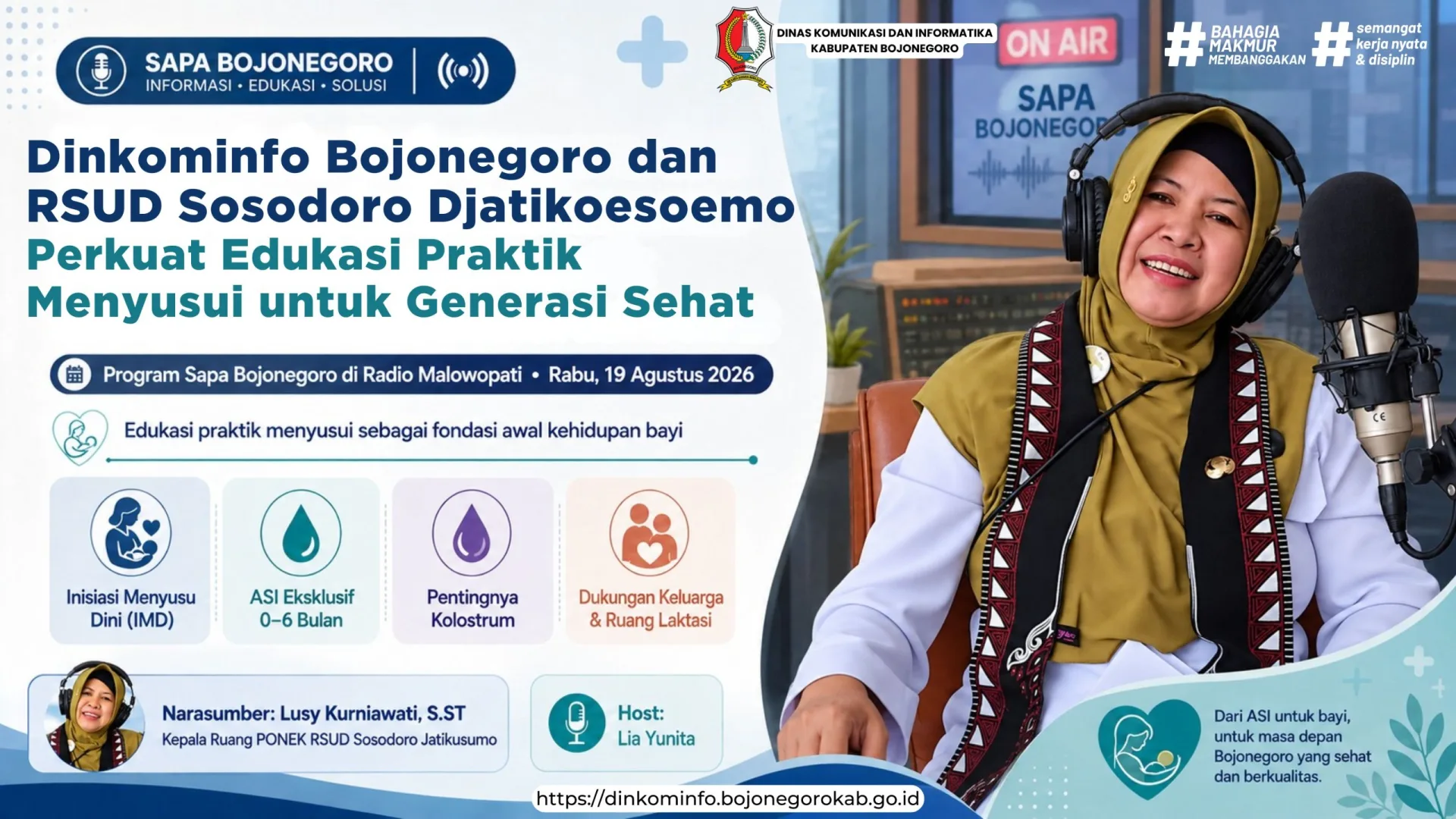 Dinkominfo Bojonegoro dan RSUD Sosodoro Perkuat Edukasi Menyusui untuk Generasi Sehat