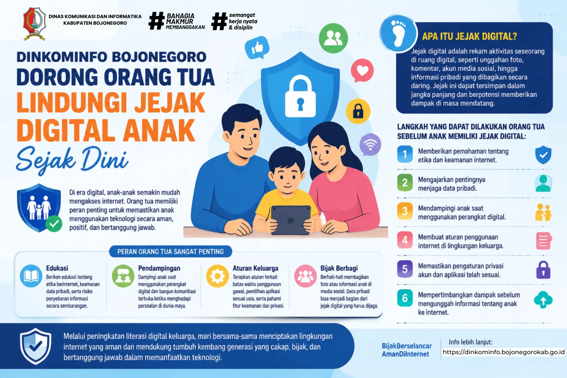 Dinkominfo Bojonegoro Dorong Orang Tua Lindungi Jejak Digital Anak Sejak Dini