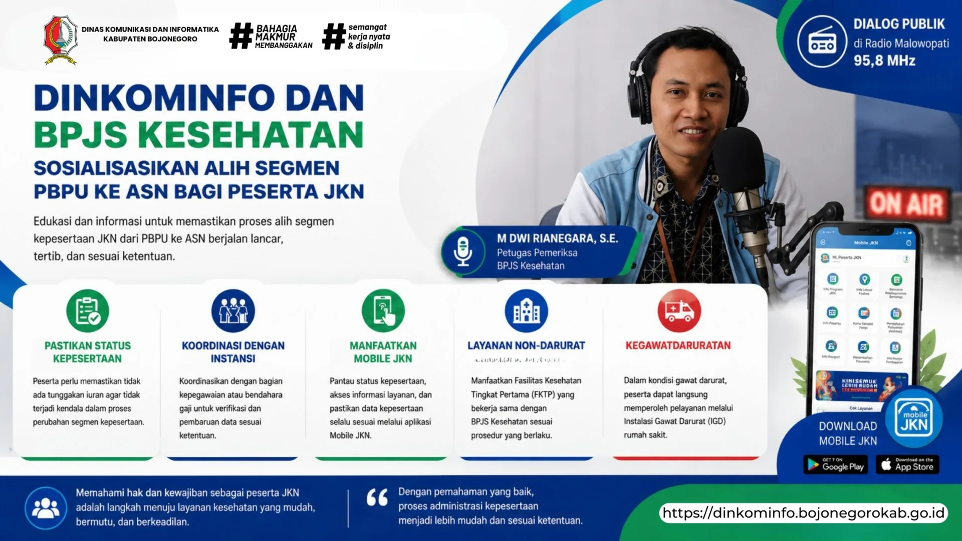Dinkominfo dan BPJS Kesehatan Sosialisasi Alih Segmen PBPU ke ASN bagi Peserta JKN