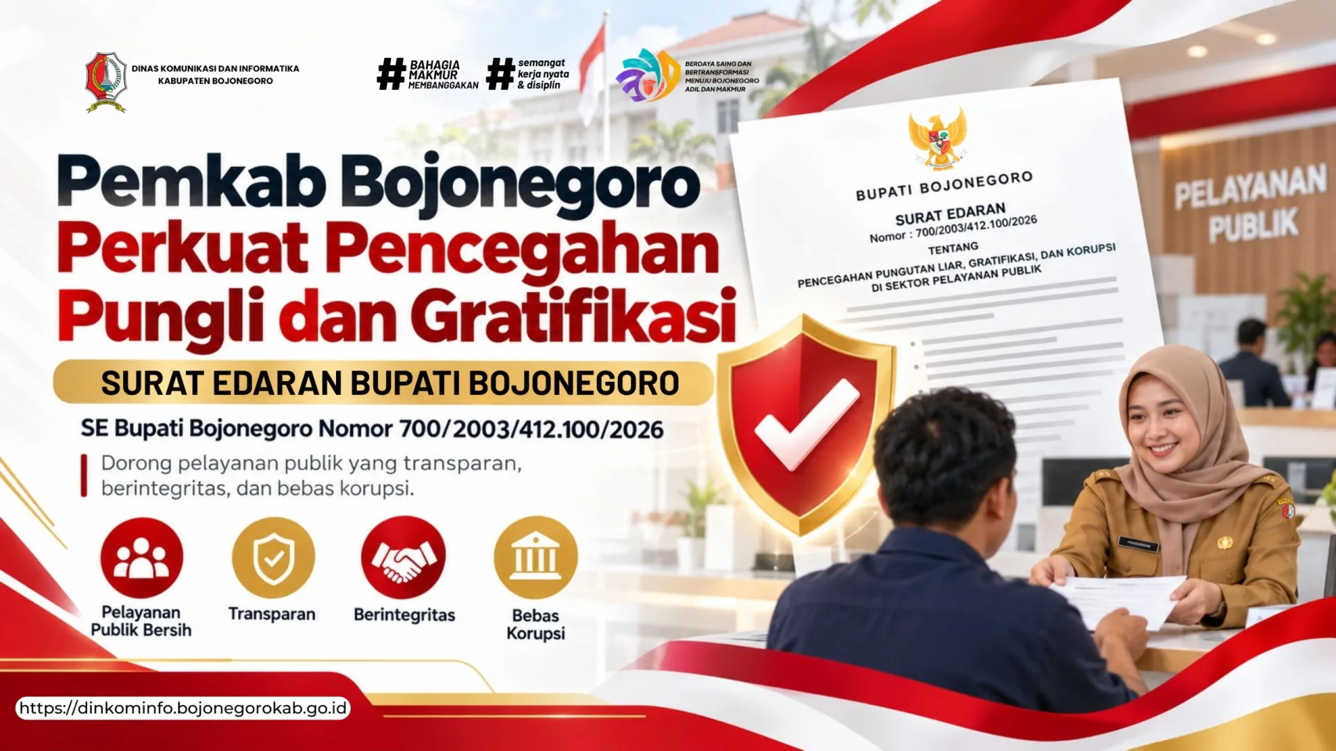Tindaklanjuti SE Bupati, Dinkominfo Bojonegoro Dorong Penguatan Cegah Pungli dan Gratifikasi