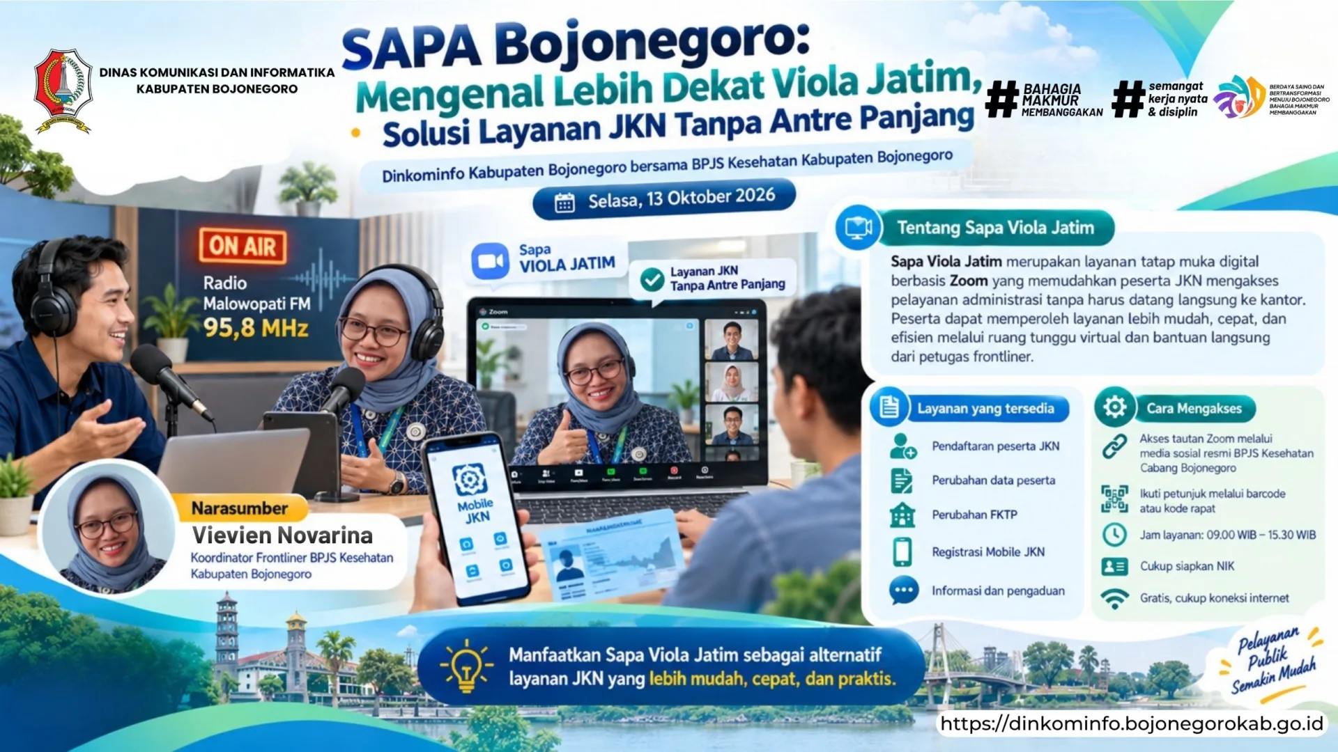 Dialog SAPA Bojonegoro: Mengenal Lebih Dekat Viola Jatim, Solusi Layanan JKN Tanpa Antre Panjang