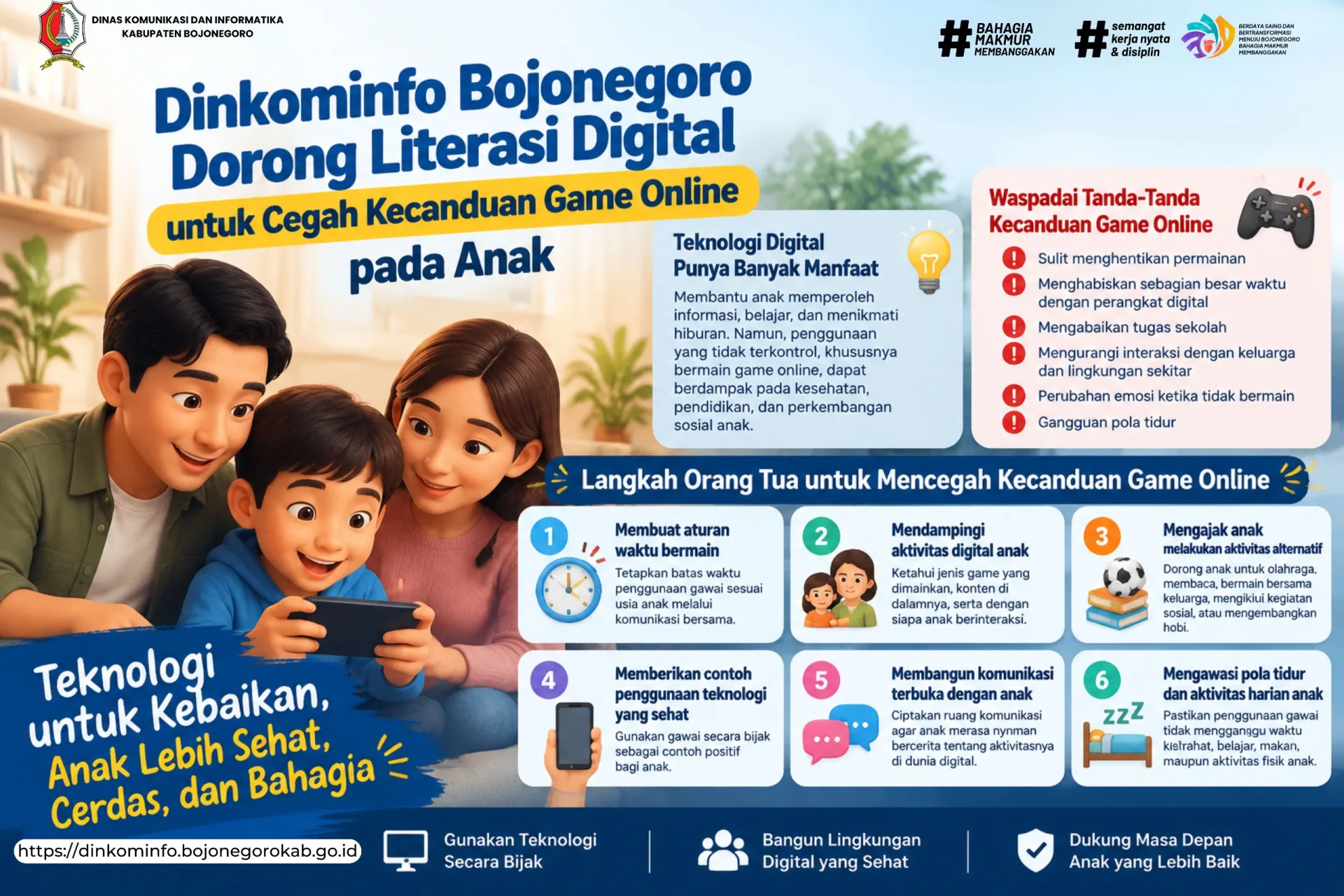 Dinkominfo Bojonegoro Dorong Literasi Digital untuk Cegah Kecanduan Game Online pada Anak