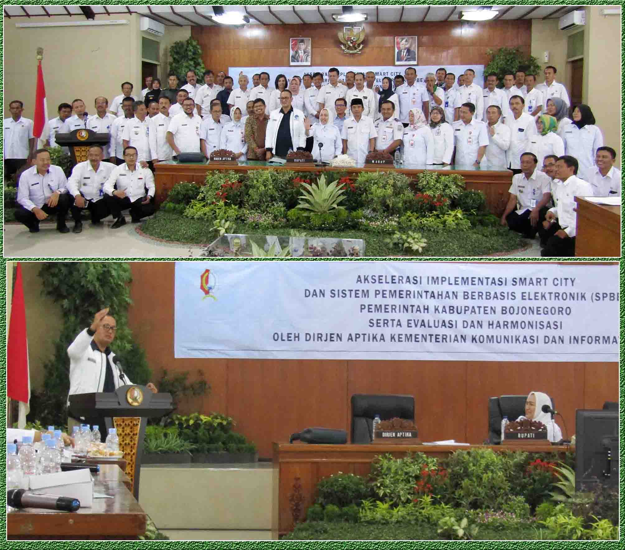 Dirjen Aptika Mengapresiasi Leadership Bupati Bojonegoro dalam Implementasi Smart City & SPBE