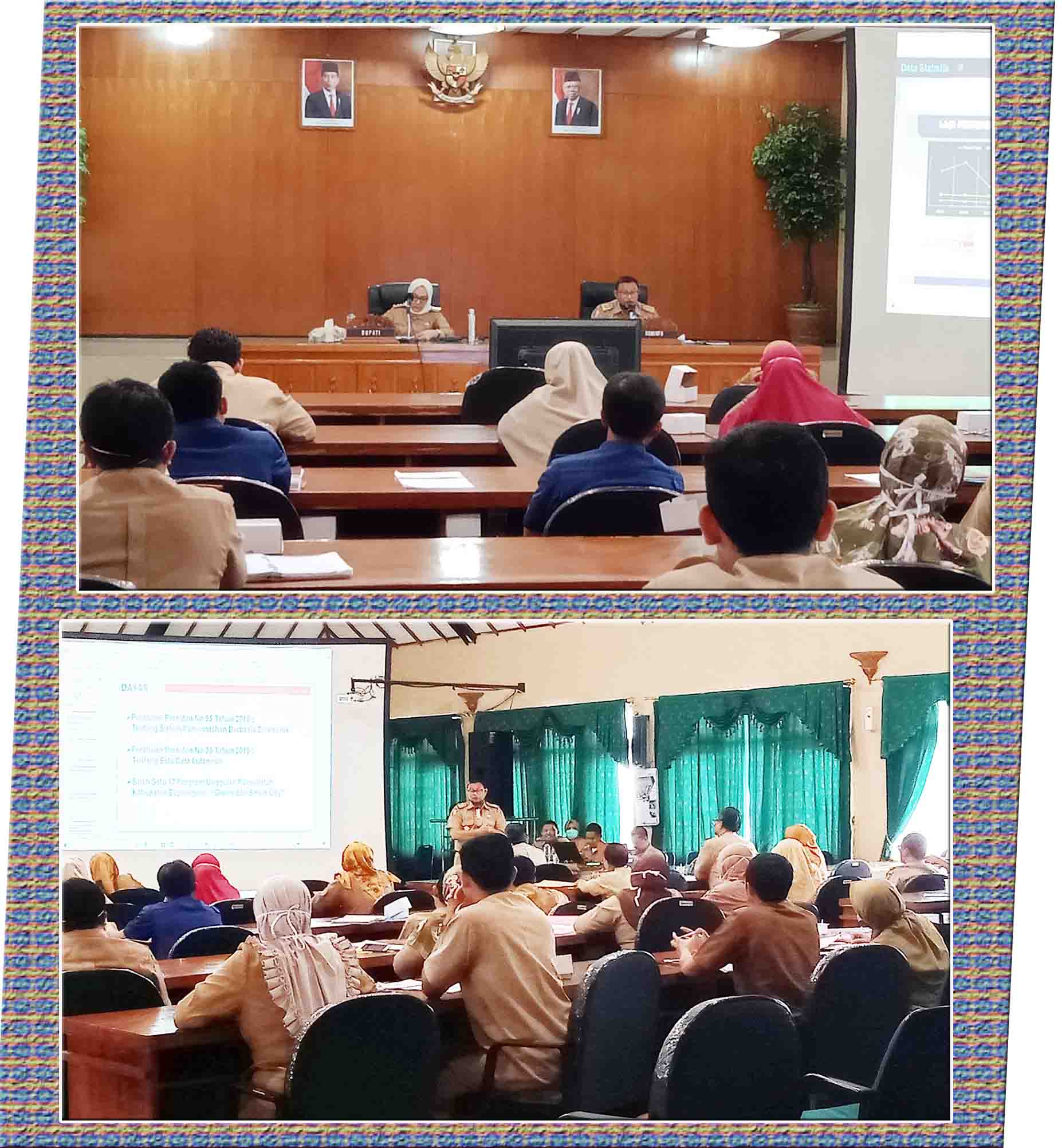 Bupati Bojonegoro Evaluasi Updating Data Statistik OPD