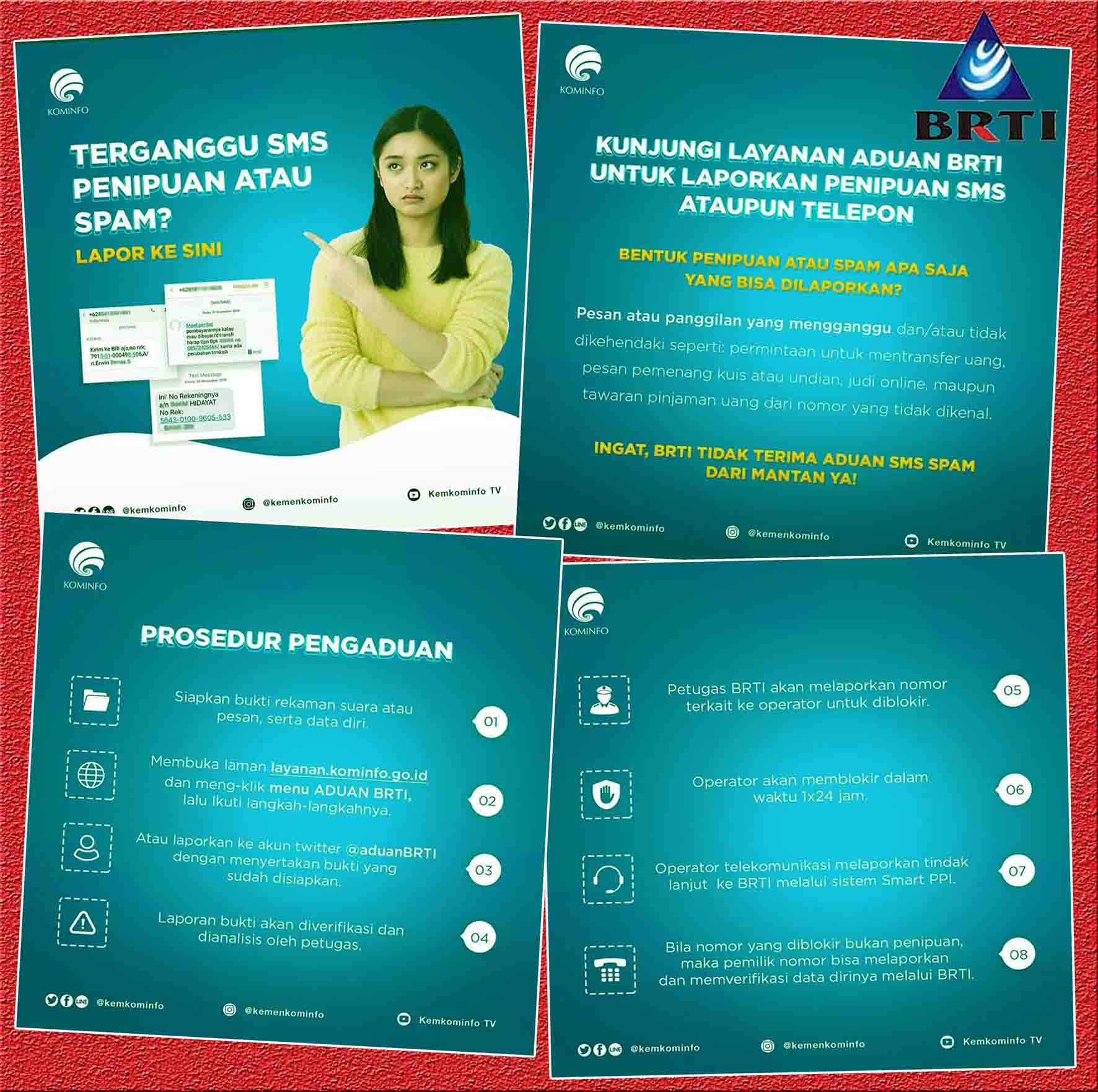 Laporkan Indikasi SMS Penipuan atau Spam ke BRTI