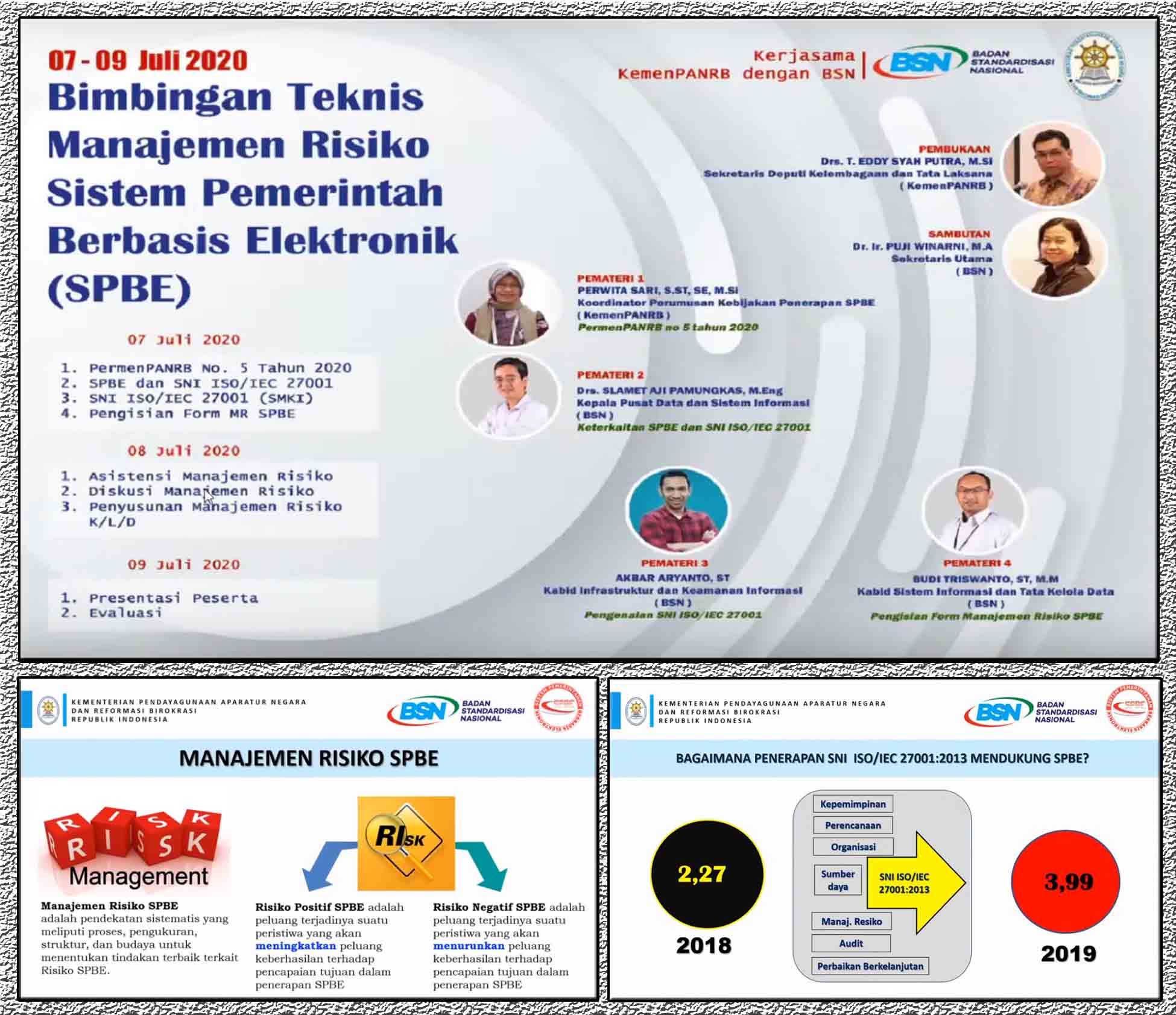 Dinas Kominfo Bojonegoro Ikuti Bimtek Daring Manajemen Risiko SPBE