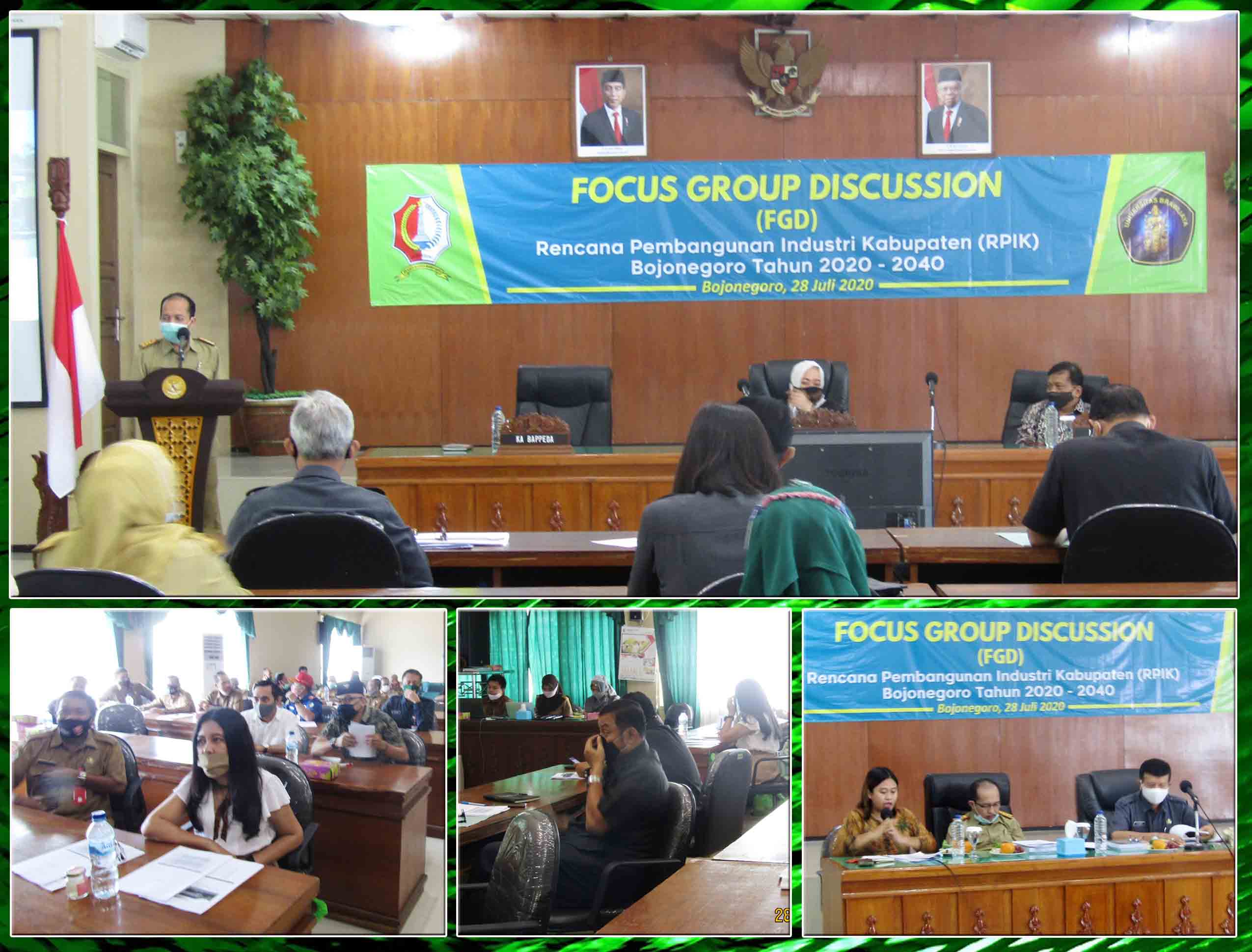 Pemkab Selenggarakan FGD Penyusunan RPIK Bojonegoro 2020-2040