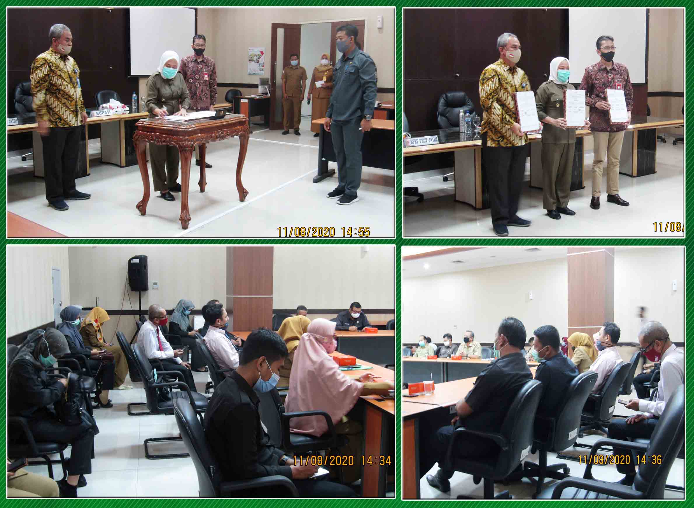 Pemkab Bojonegoro Sahkan MoU Pengelolaan Keuangan dengan BPKP Jatim & PT. Bank Jatim