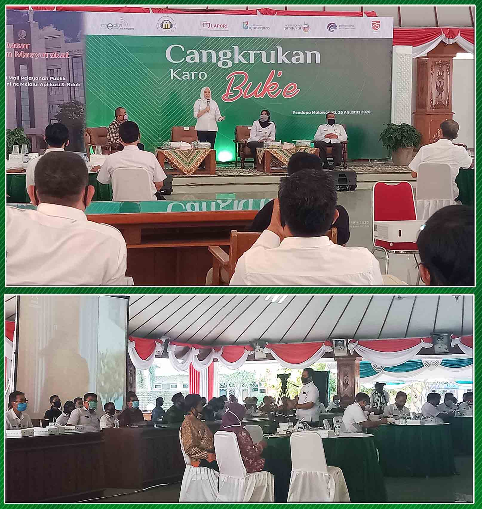 Cangkrukan Karo Buk’e Optimalkan Publikasi Layanan Publik & Kependudukan Online Pemkab Bojonegoro