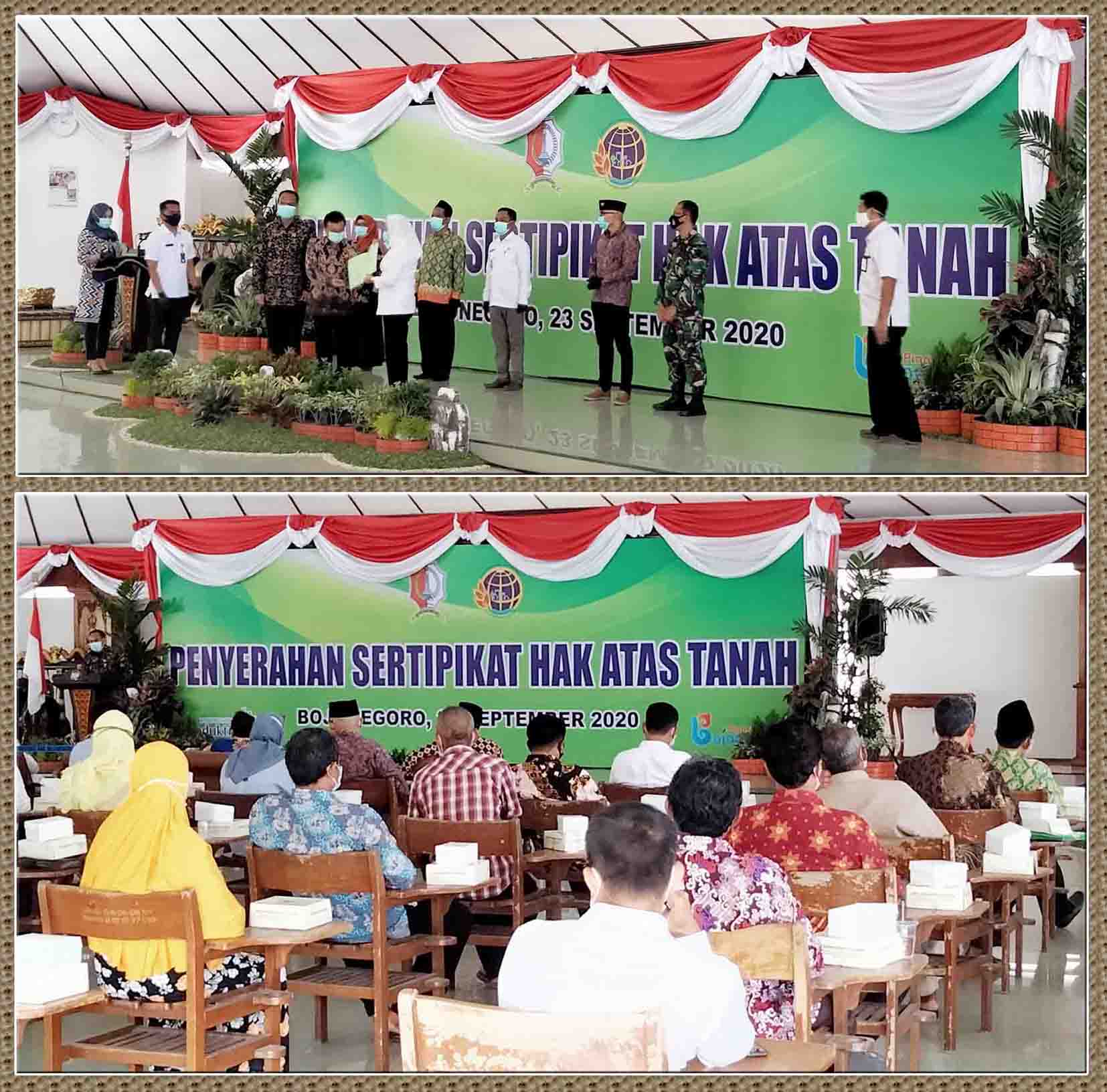 3.313 Sertifikat Hak Atas Tanah diserahkan Bupati Bojonegoro kepada Warga & Lembaga