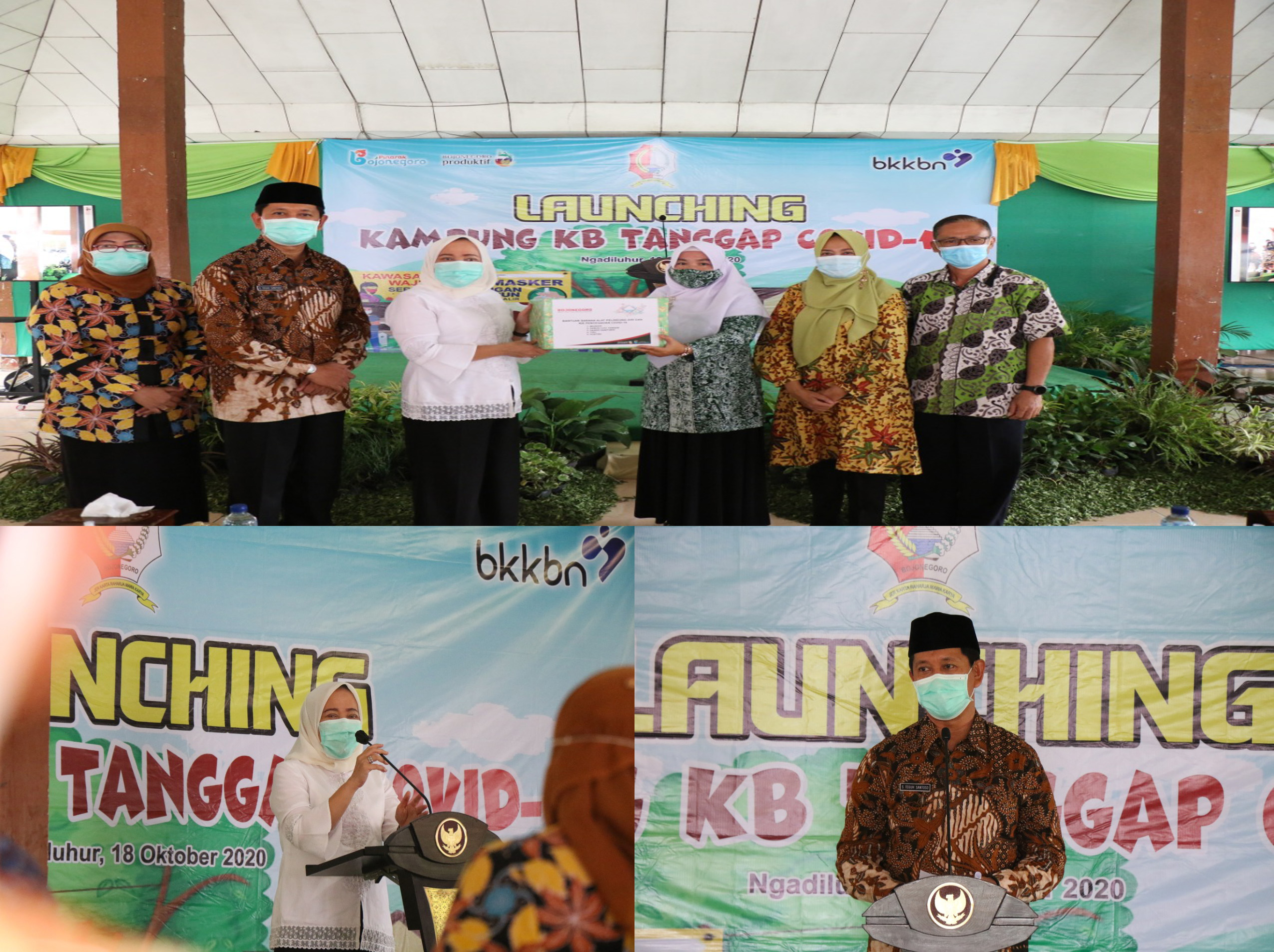 Pemkab Bojonegoro Launching Kampung KB Tanggap Covid- 19