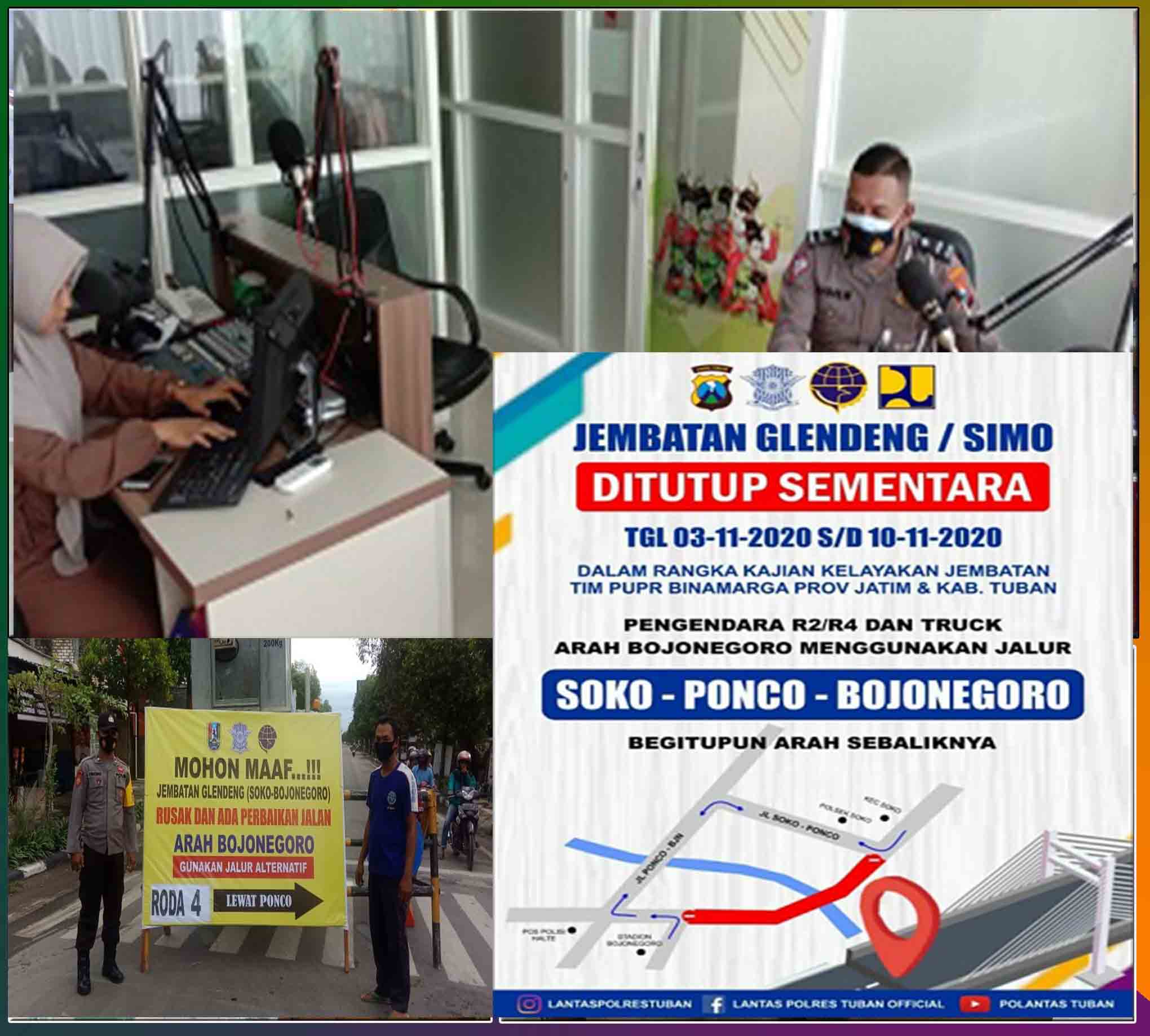 Operasi Zebra Semeru  dan  Tinjau Kondisi Akses  Jembatan  Glendeng