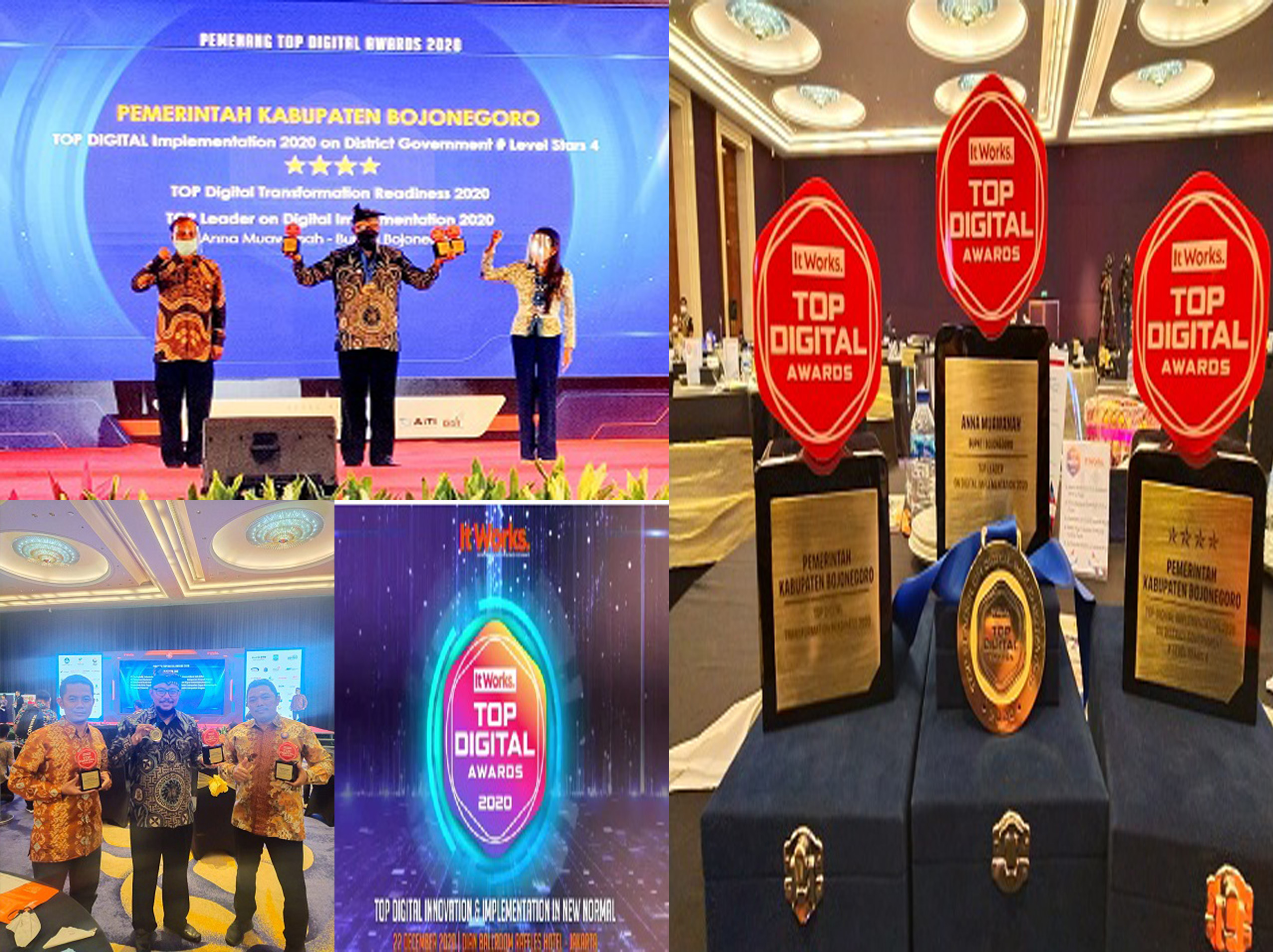Bojonegoro Raih 3 Penghargaan di Ajang Top Digital Awards 2020