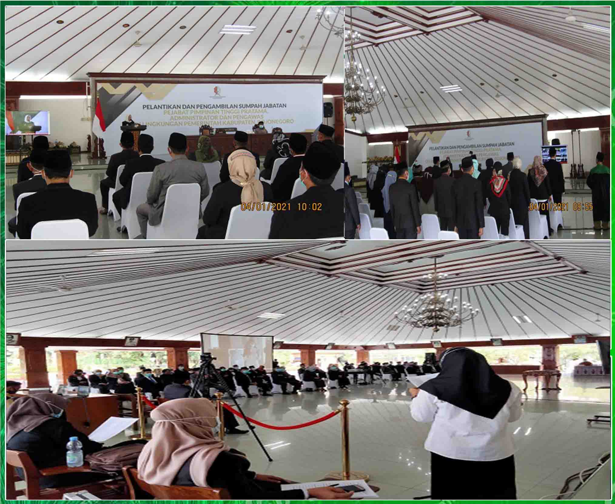 486 Pejabat di Kabupaten Bojonegoro Dilantik dan Sumpah