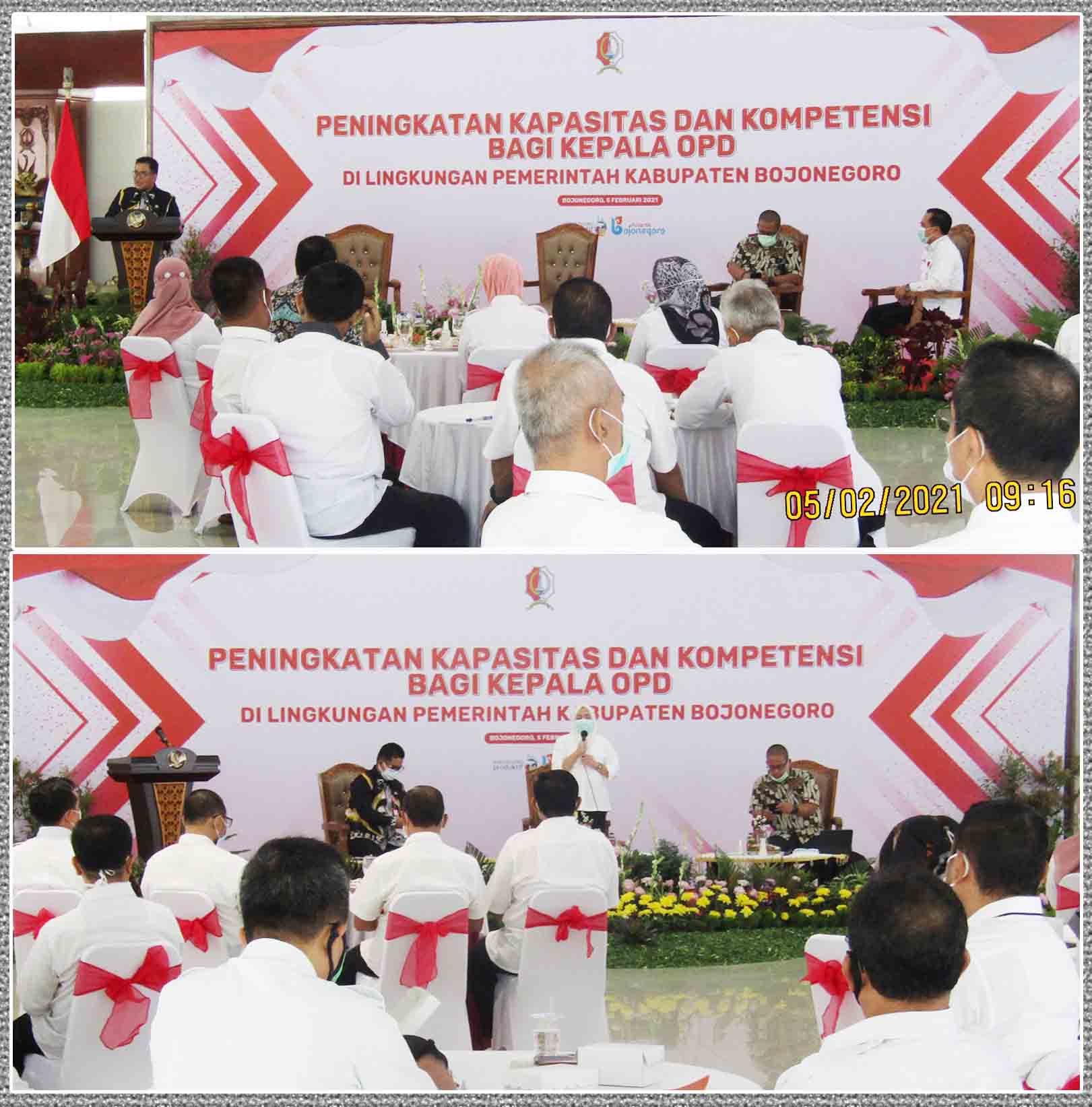 Pemkab Bojonegoro Selenggarakan Peningkatan Kapasitas & Kompetensi bagi Kepala OPD