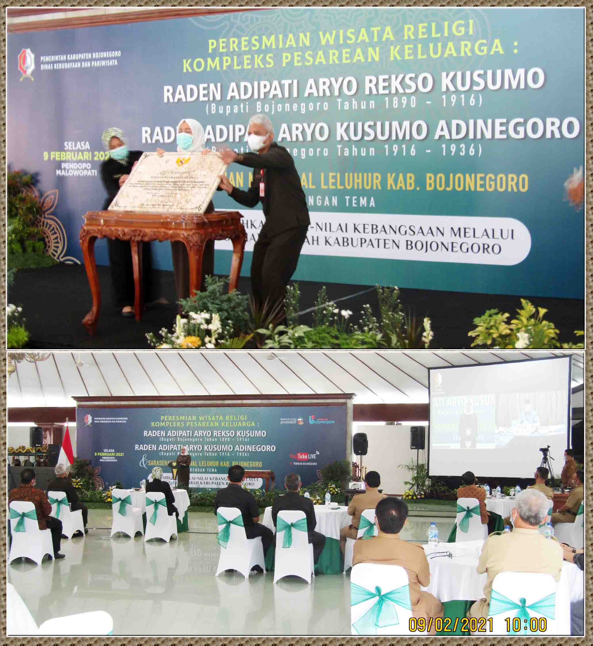 Pemkab Resmikan Wisata Religi Kompleks Pesarean Bupati Bojonegoro Periode 1890-1936