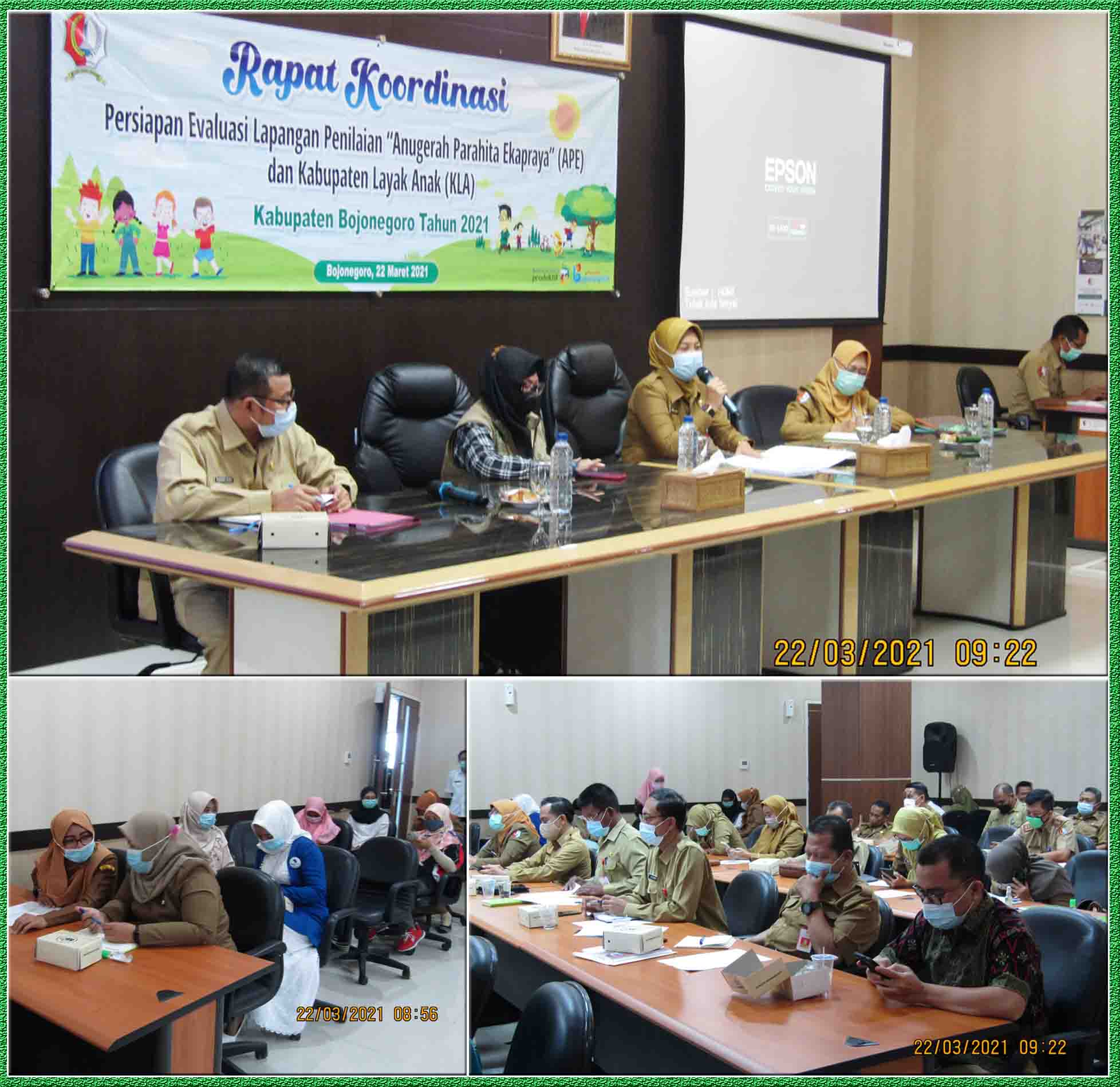 Pemkab Bojonegoro Optimalkan Persiapan Penilaian Evaluasi APE & KLA 2021