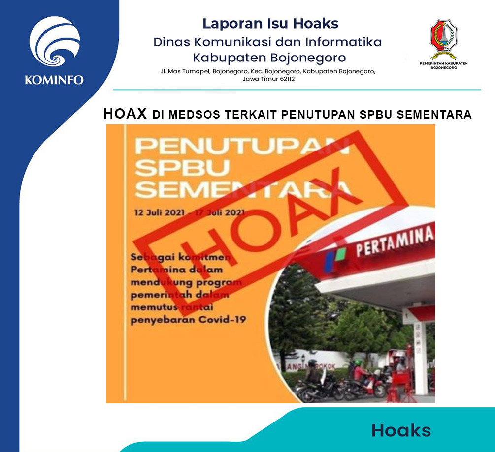 Hoax Pertamina Akan Tutup Seluruh SPBU Dukung PPKM Darurat, Masyarakat Diminta Tak Percaya