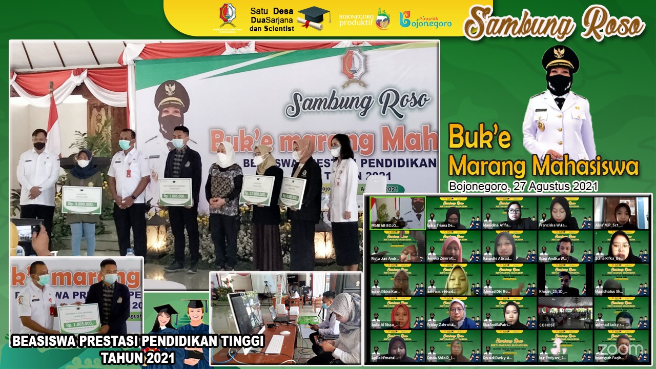 Optimalkan Program Beasiswa, Pemkab Bojonegoro Gelar Sambung Roso Bu’e Marang Mahasiswa