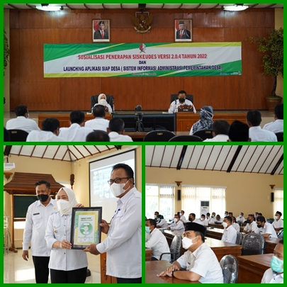 Pemkab Bojonegoro Sosialisasi Siskeudes Tahun 2022 & Soft Launching Aplikasi SIAP Desa