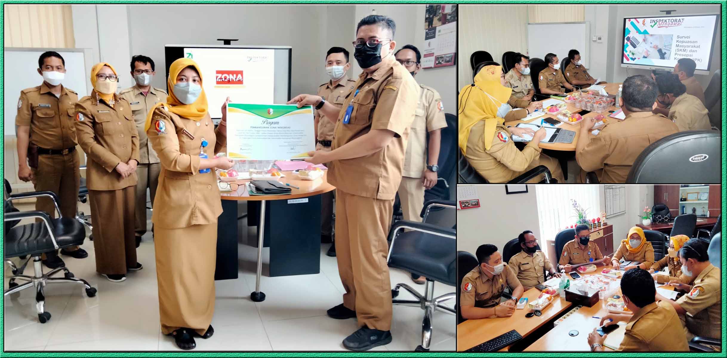 Percepat Pencanangan ZI Menuju WBK WBBM, Dinkominfo Ikuti Pengawalan & Pra-Evaluasi Inspektorat