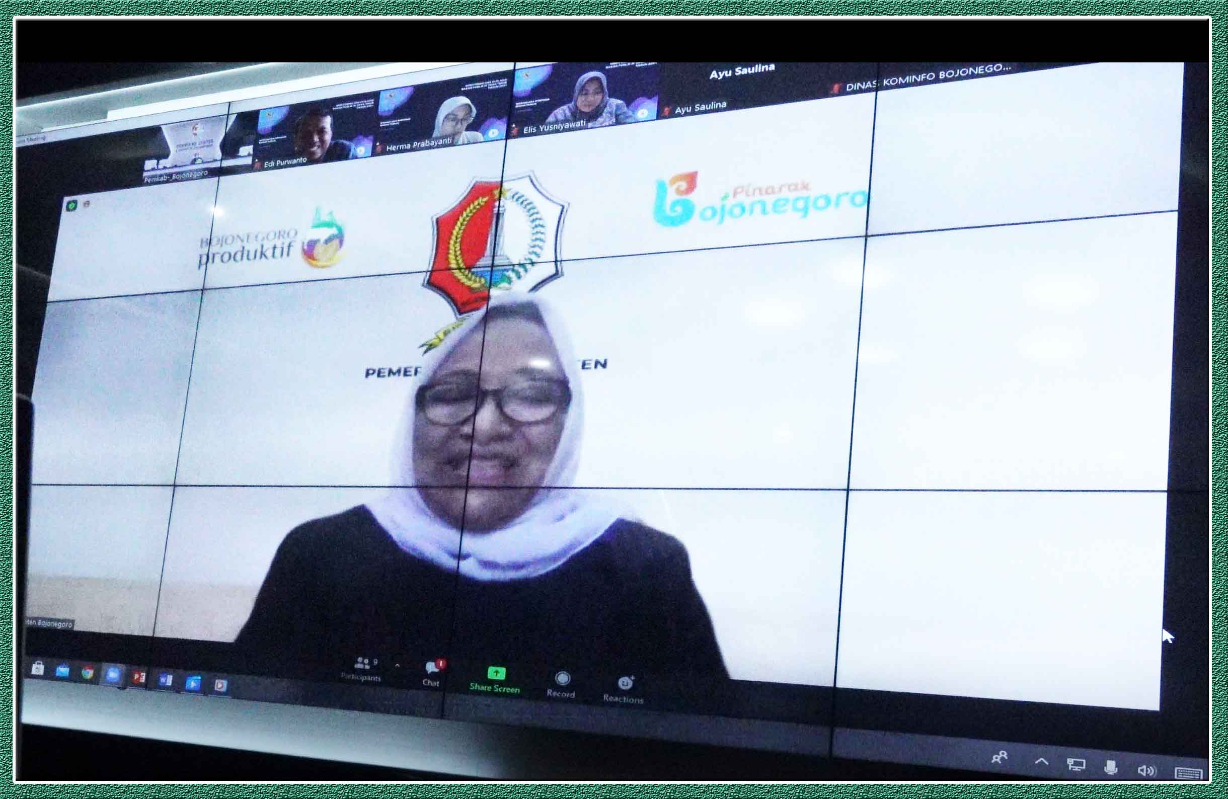 Masuk 10 Besar Badan Publik Terbaik PPID di Jatim, Pemkab Bojonegoro Jalani Tahap Wawancara Virtual