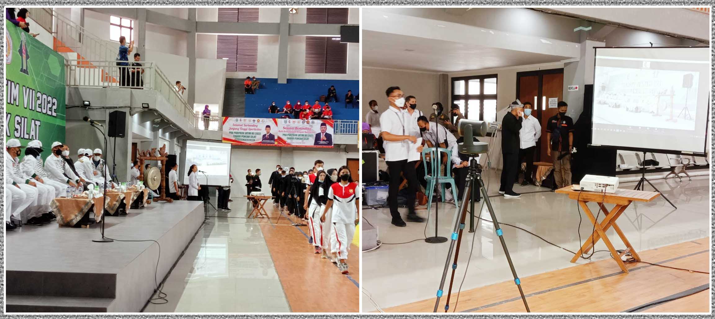 Dinas Kominfo Bojonegoro Dukung Pembukaan Pra Porprov Jatim Cabor Pencak Silat di GOR Utama