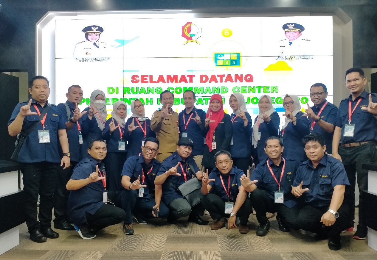 Dinkominfo Bojonegoro Terima Kunjungan Studi Lapangan PKA Angkatan I Puslatbang KMP Makassar