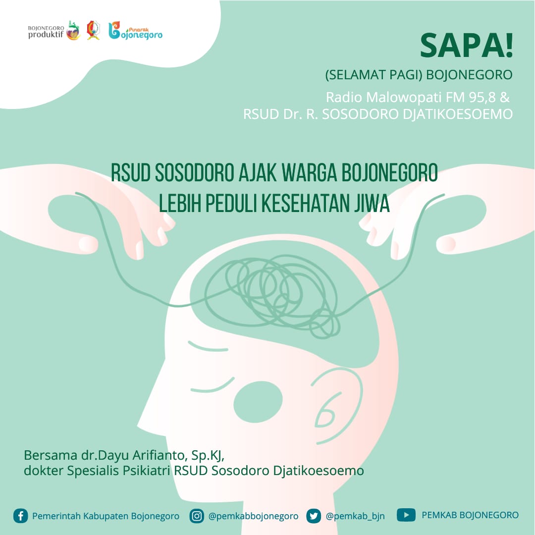 RSUD Sosodoro Ajak Warga Bojonegoro Lebih Peduli Kesehatan Jiwa