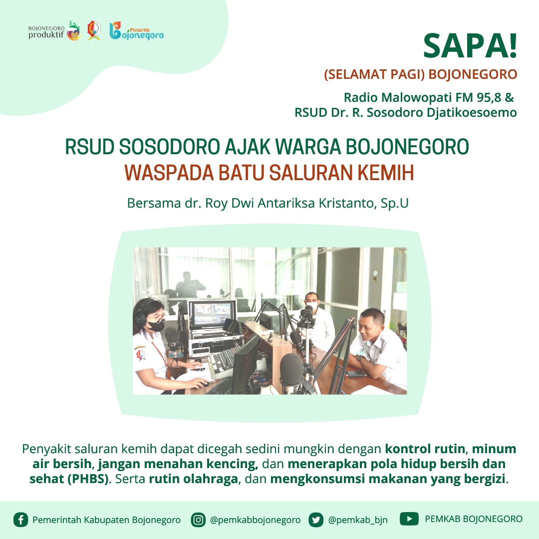RSUD Sosodoro Ajak Warga Bojonegoro Waspada Batu Saluran Kemih