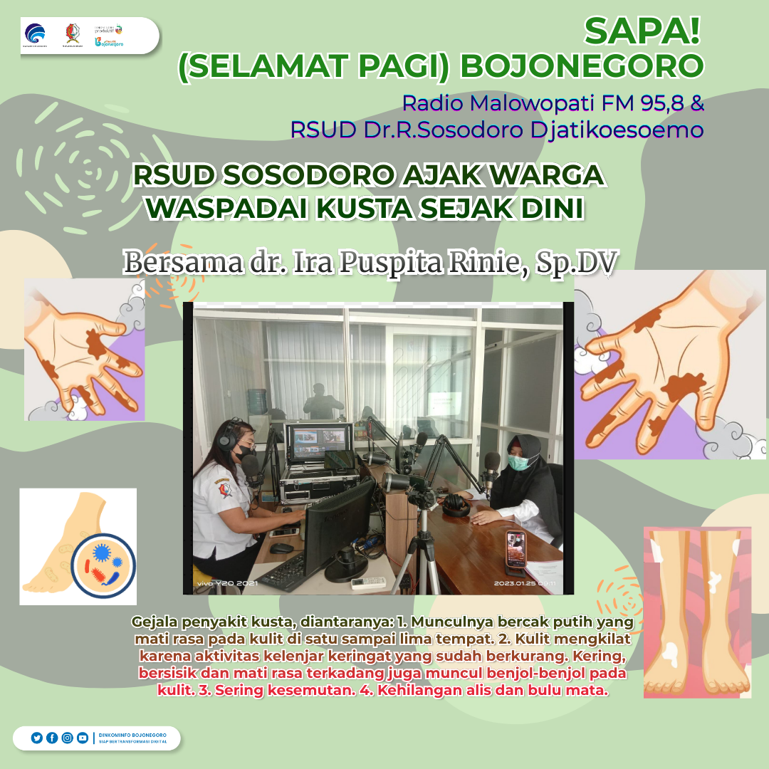 Lewat SAPA! Malowopati FM, Pemkab Bojonegoro Ajak Warga Waspadai Kusta Sejak Dini