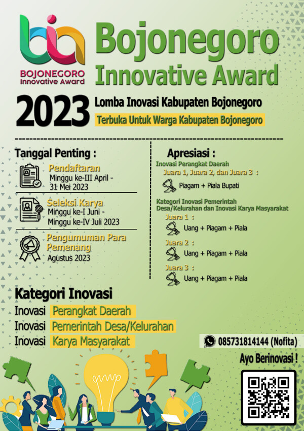 Pemkab Gelar Bojonegoro Innovative Award, Dorong Peningkatan Kualitas Layanan Publik