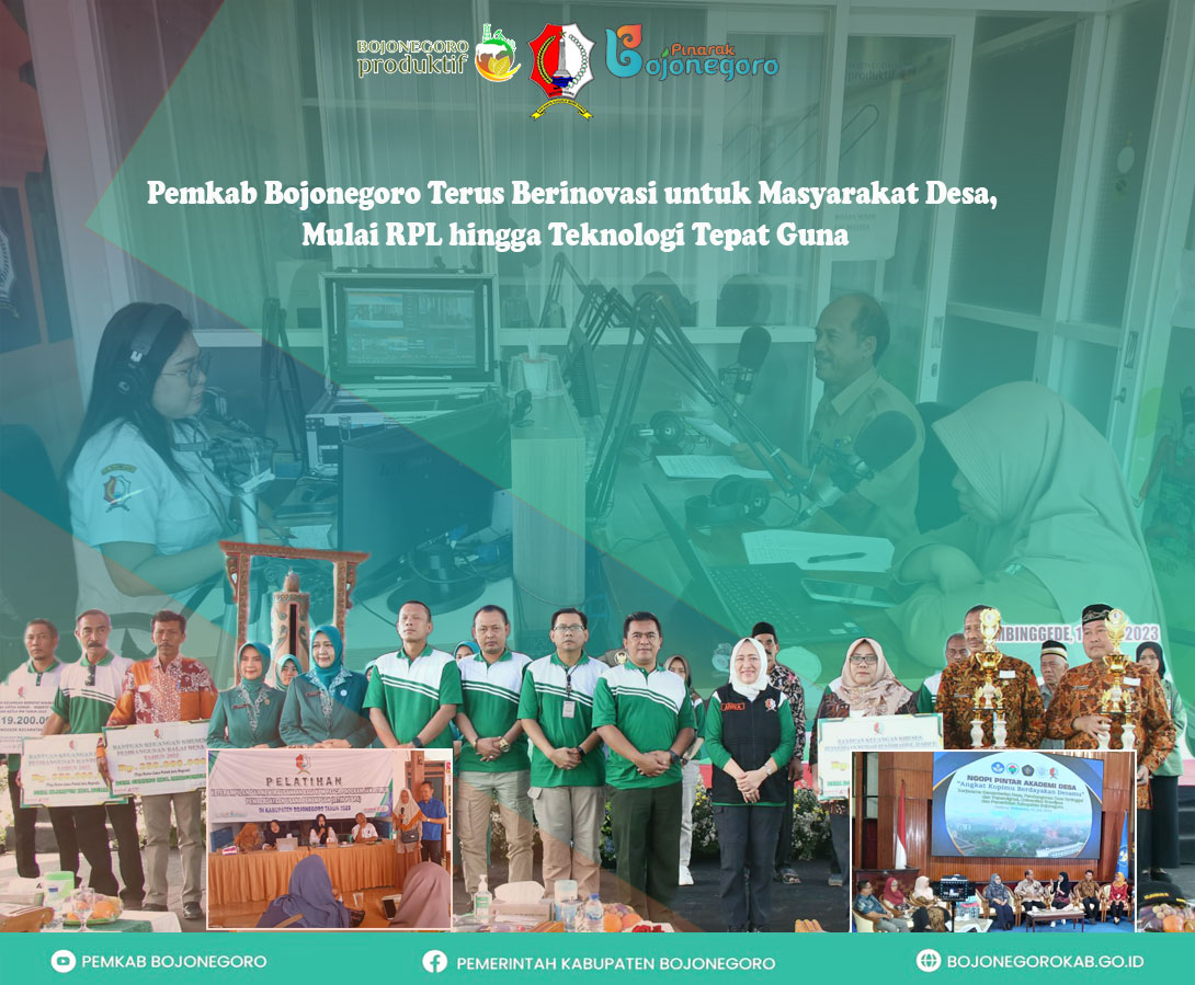 Pemkab Bojonegoro Terus Berinovasi untuk Masyarakat Desa, Mulai RPL hingga Teknologi Tepat Guna