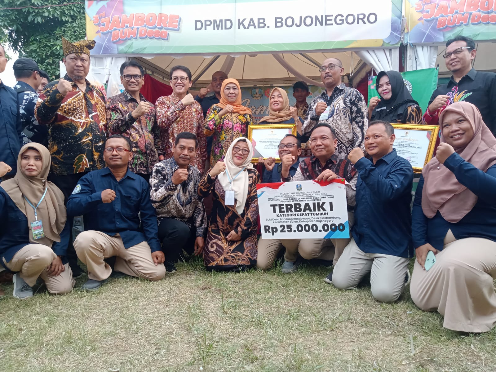 BUM Desa Bandung Bondowoso Bojonegoro Raih Prestasi Terbaik 1 Lomba BUM Desa Jawa Timur 2023