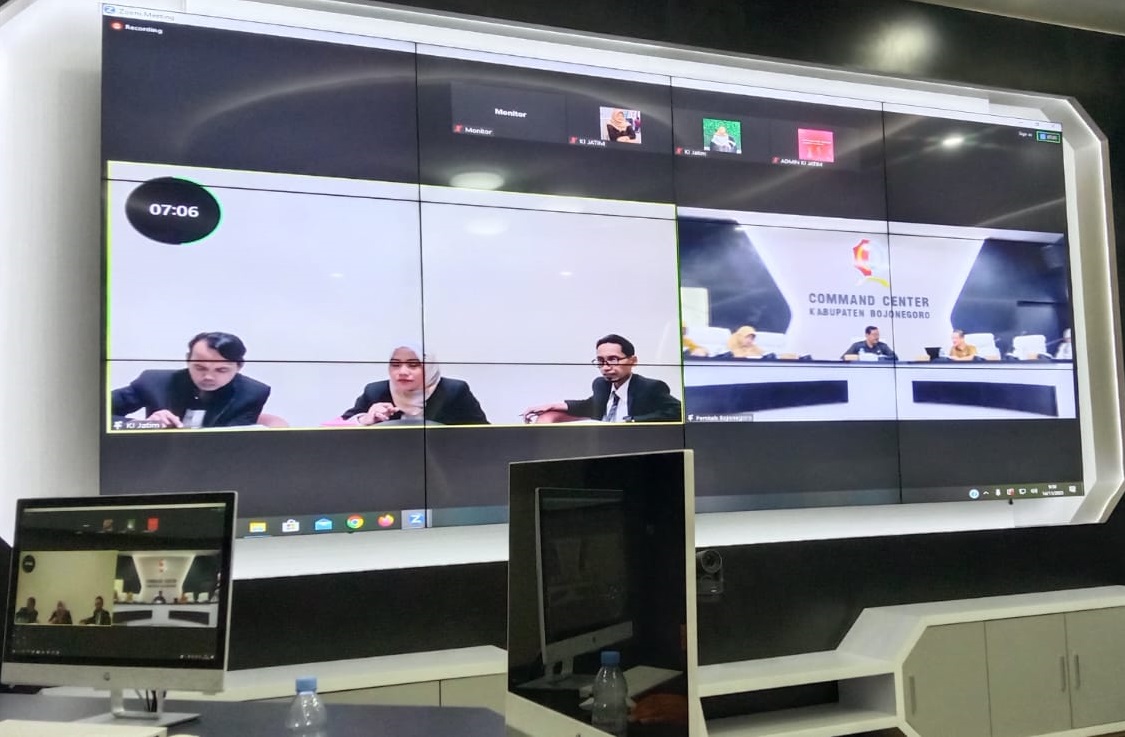 Optimalkan Keterbukaan, Kominfo Bojonegoro Ikuti Monev Komisi Informasi Provinsi Jatim