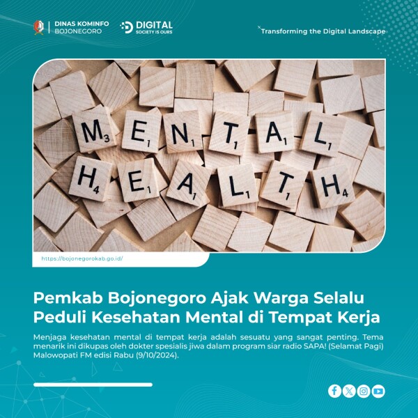 Pemkab Bojonegoro Ajak Warga Selalu Peduli Kesehatan Mental di Tempat Kerja