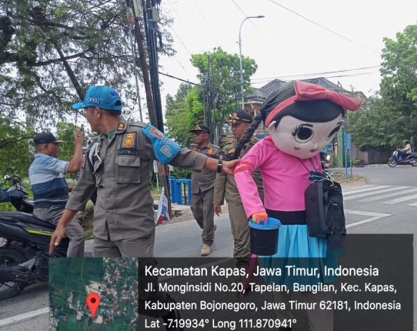 Satpol PP Bojonegoro Gelar Patroli di Sejumlah Titik, Lakukan Pembinaan Pengamen dan Pengemis