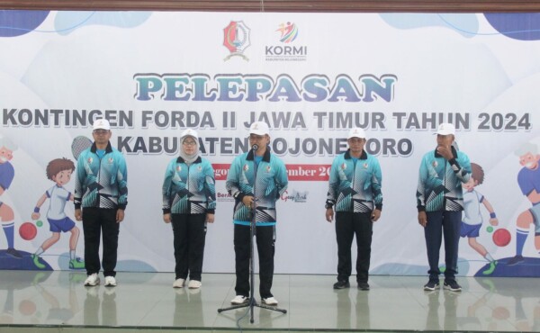 Pj Sekda Bojonegoro Lepas Kontingen Ikuti FORDA II Jatim 2024, Serukan Jaga Sportivitas untuk Kemenangan