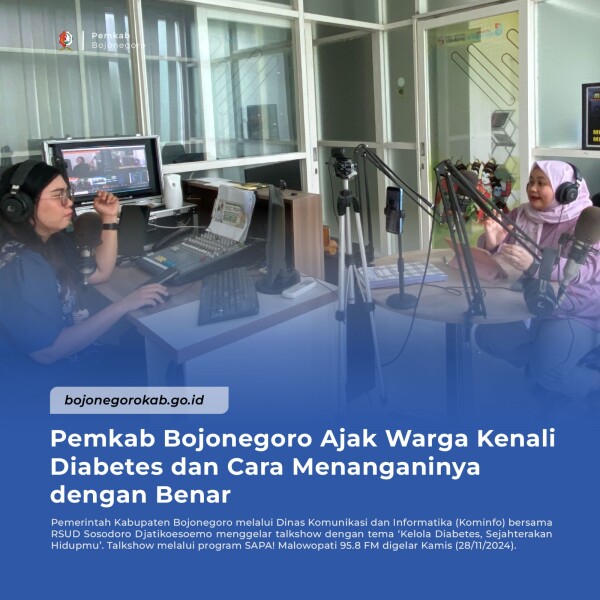 Pemkab Bojonegoro Ajak Warga Kenali Diabetes dan Cara Menanganinya dengan Benar
