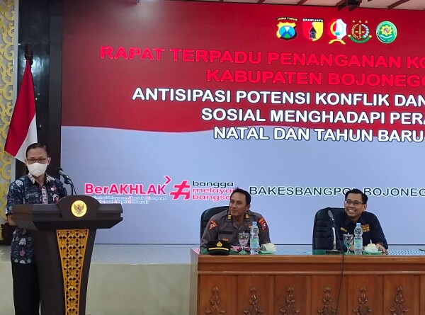 Pemkab Bojonegoro Gelar Rapat Terpadu Antisipasi Konflik Sosial saat Perayaan Nataru