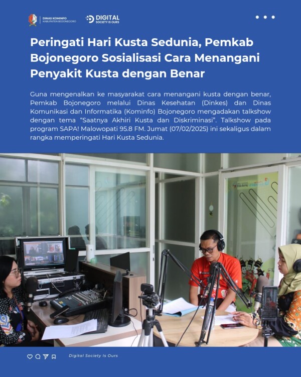 Peringati Hari Kusta Sedunia, Pemkab Bojonegoro Sosialisasi Cara Menangani Penyakit Kusta dengan Benar