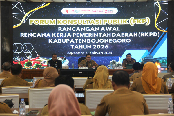 Jaring Aspirasi Masyarakat, Pemkab Bojonegoro Gelar Forum Konsultasi Publik RKPD Tahun 2026