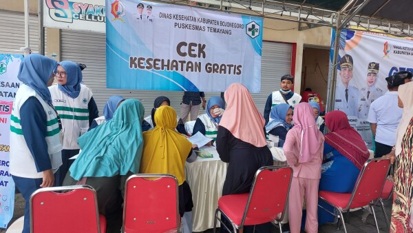 Warga Bojonegoro Antusias Manfaatkan Program Cek Kesehatan Gratis