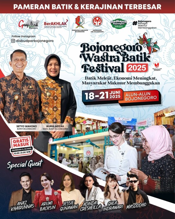 Bojonegoro Wastra Batik Festival 2025 Segera Digelar, Menyalakan Semangat Mencintai Warisan Nusantara