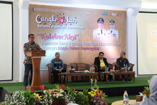 Libatkan Pemuda dalam Pembangunan Daerah, Pemkab Bojonegoro Gelar Cangkrukan Kolaborasi Aksi