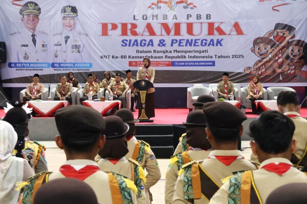 Puluhan Regu Pramuka Bojonegoro Ikuti Lomba Peraturan Baris Berbaris, Ajang Pembentukan Karakter Disiplin