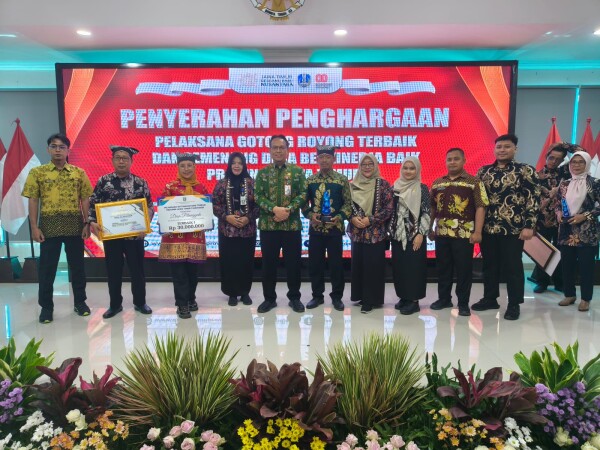 Wakili Bojonegoro, Pilanggede Raih Penghargaan Terbaik I Desa Pelaksana Gotong Royong Tingkat Jawa Timur