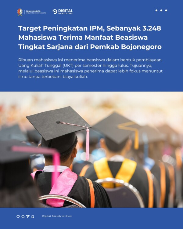 Target Peningkatan IPM, Sebanyak 3.248 Mahasiswa Terima Manfaat Beasiswa Tingkat Sarjana dari Pemkab Bojonegoro