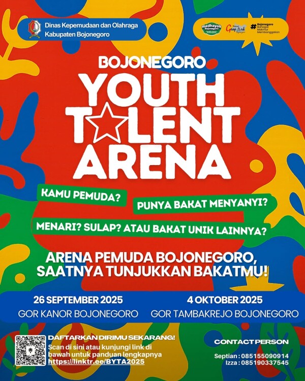 Dinpora Akan Gelar Bojonegoro Youth Talent Arena, Ajang Pencarian Bakat Bagi Para Pemuda Kreatif