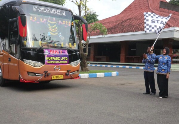 100 Hafidz dan Hafidzah Bojonegoro Berangkat ke Surabaya, Ikut Doa Bersama dalam Rangka HUT Ke 80 Provinsi Jatim